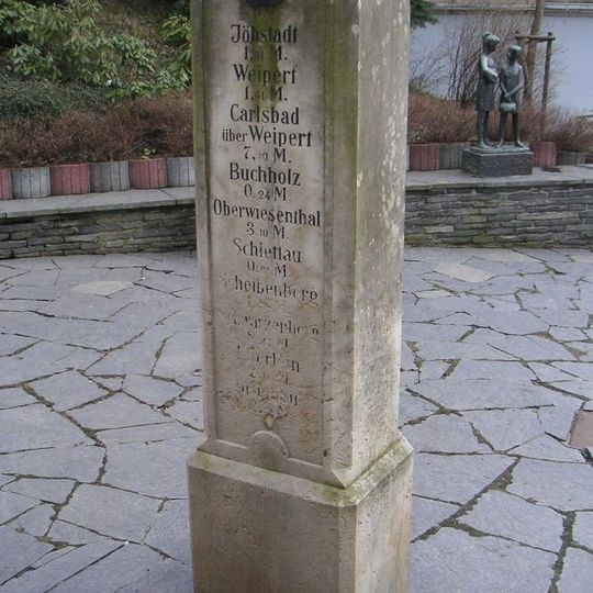 Kgl.-sächs. Postmeilenstein Buchholzer Straße Annaberg-Buchholz