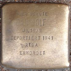 Stolperstein dedicated to Dan Wolf
