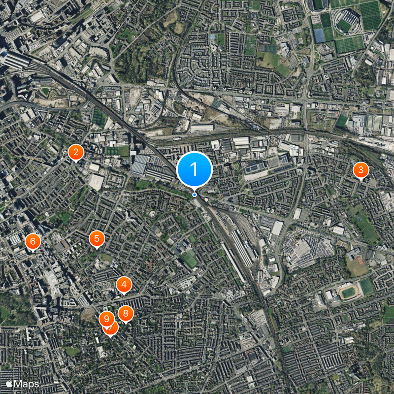 Manchester Martyrs Map