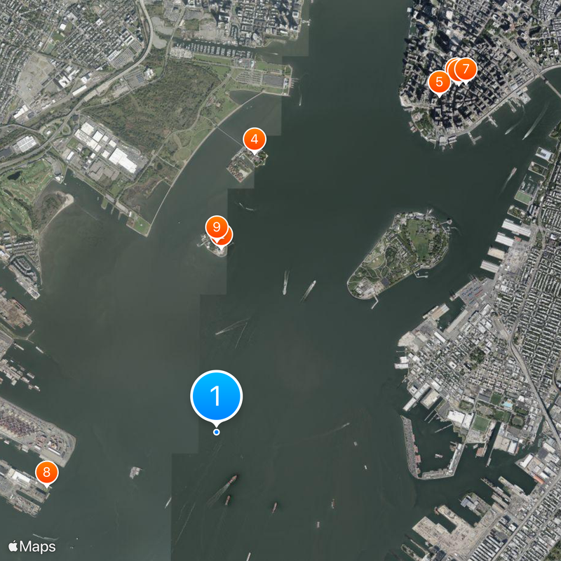 Upper New York Bay Map