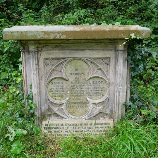 Monument To Samuel Robinson In Abney Park Cemetery