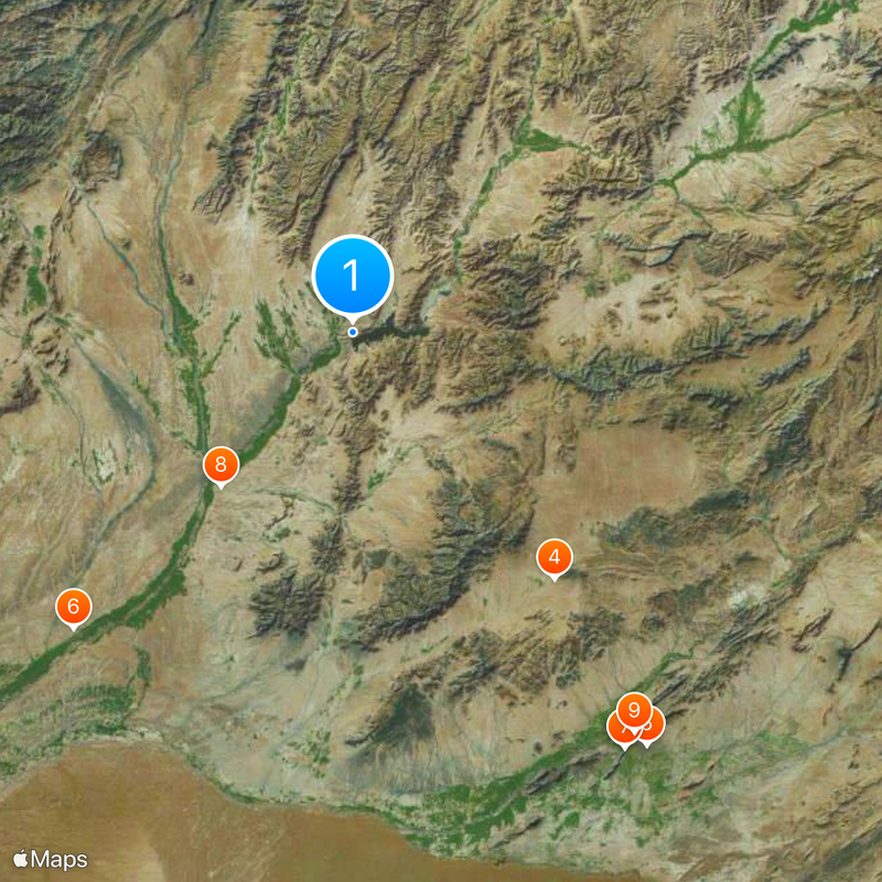 Kajaki Dam Map
