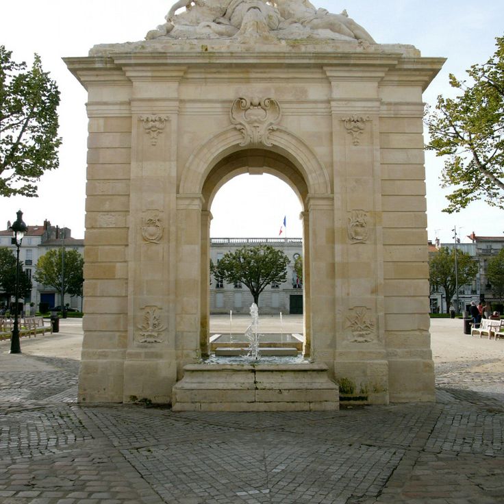 Fountain of the place Colbert