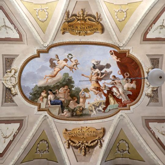 Affresco di Luigi Catani alla Biblioteca Roncioniana