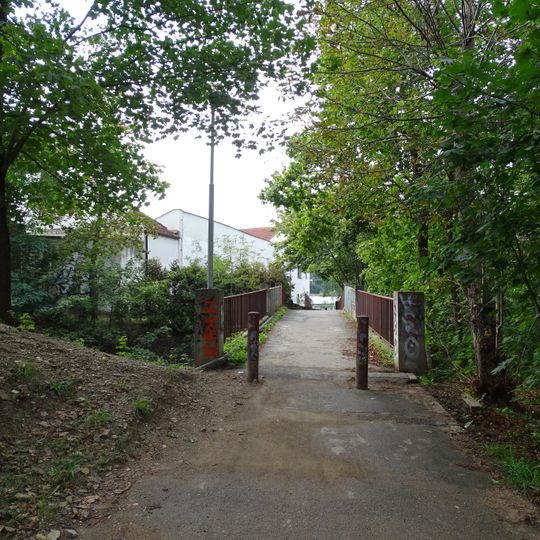 Lávka přes vlečku do Císařského mlýna