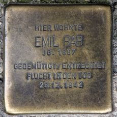 Stolperstein en memoria de Emil Bab