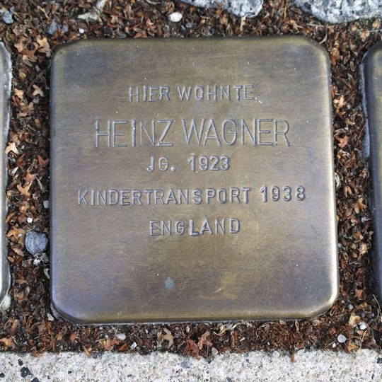 Stolperstein em memória de Heinz Wagner