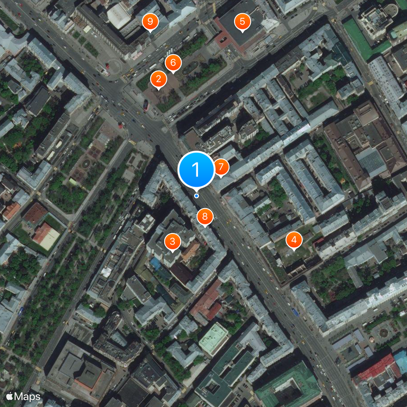 Rue Tverskaïa Carte