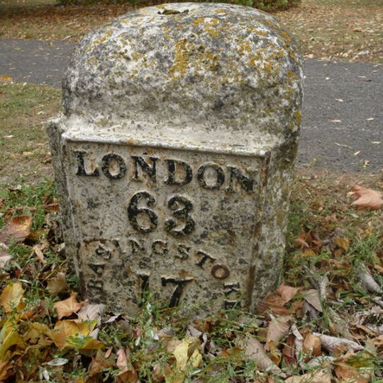 Milestone, London Road, jct with Admirals Way