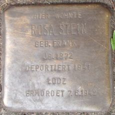 Stolperstein dedicated to Rosa Stein