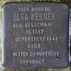 Stolperstein dedicated to Olga Werner
