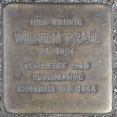 Stolperstein à la mémoire de Wilhelm Prahl