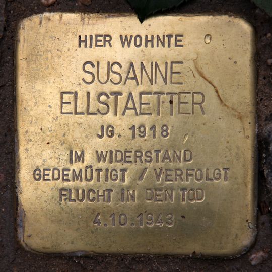 Stolperstein en memoria de Susanne Ellstaetter