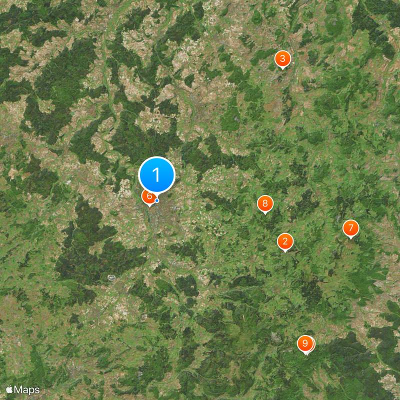 Circondario di Fulda Mappa