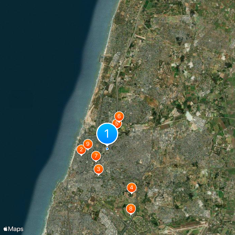 District de Tel Aviv Carte