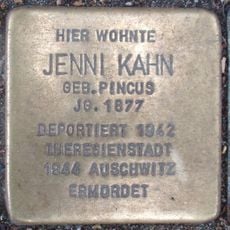 Stolperstein dedicated to Jenni Kahn