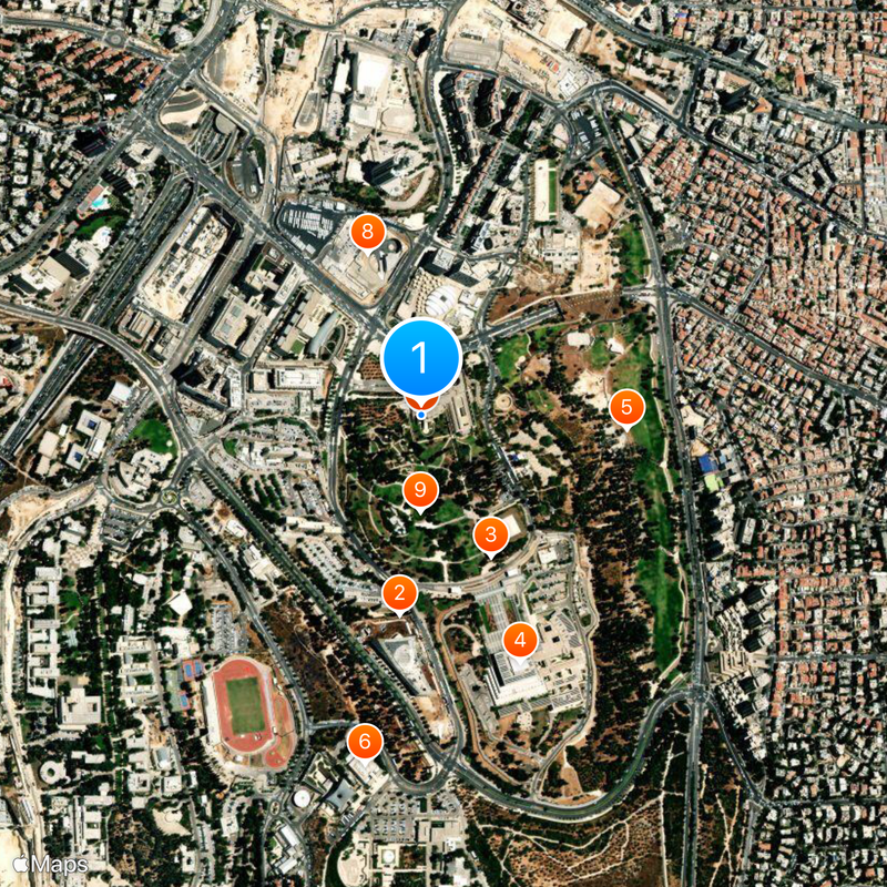 Hooggerechtshof van Israël Kaart