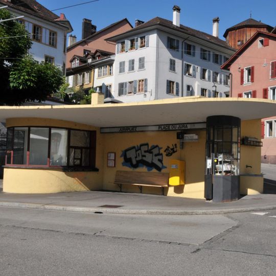 Bus shelter of the municipal transport services