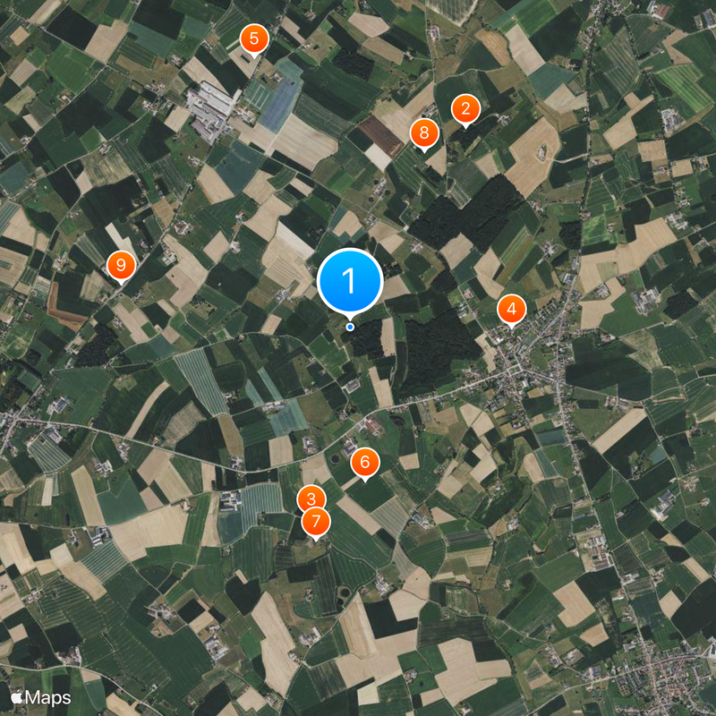 Mines in the Battle of Messines Map