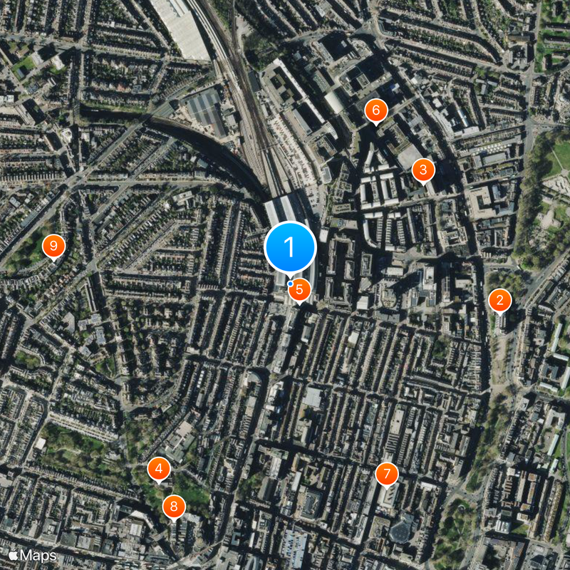 Brighton railway station Map