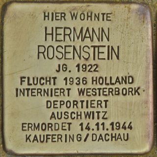 Stolperstein em memória de Hermann Rosenstein