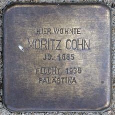 Stolperstein en memoria de Moritz Cohn