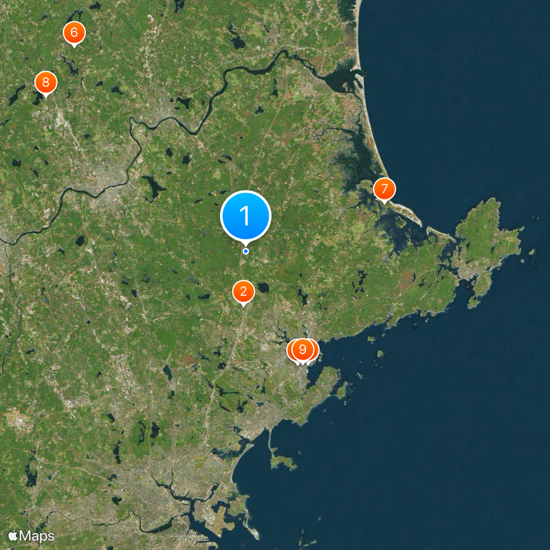 Comté d'Essex Carte