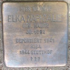 Stolperstein en memoria de Elka Naphtalie