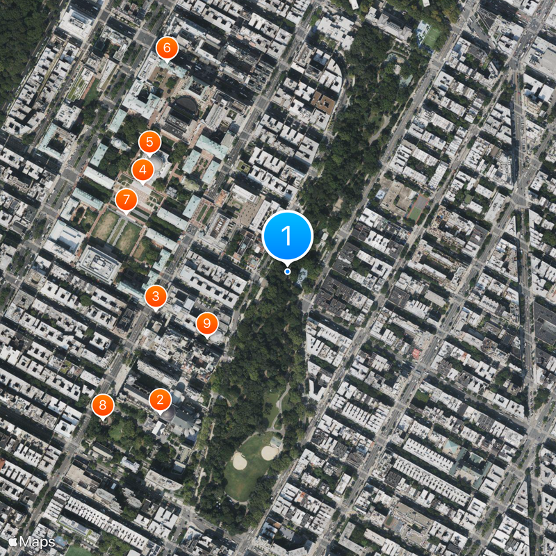 Morningside Park Mappa