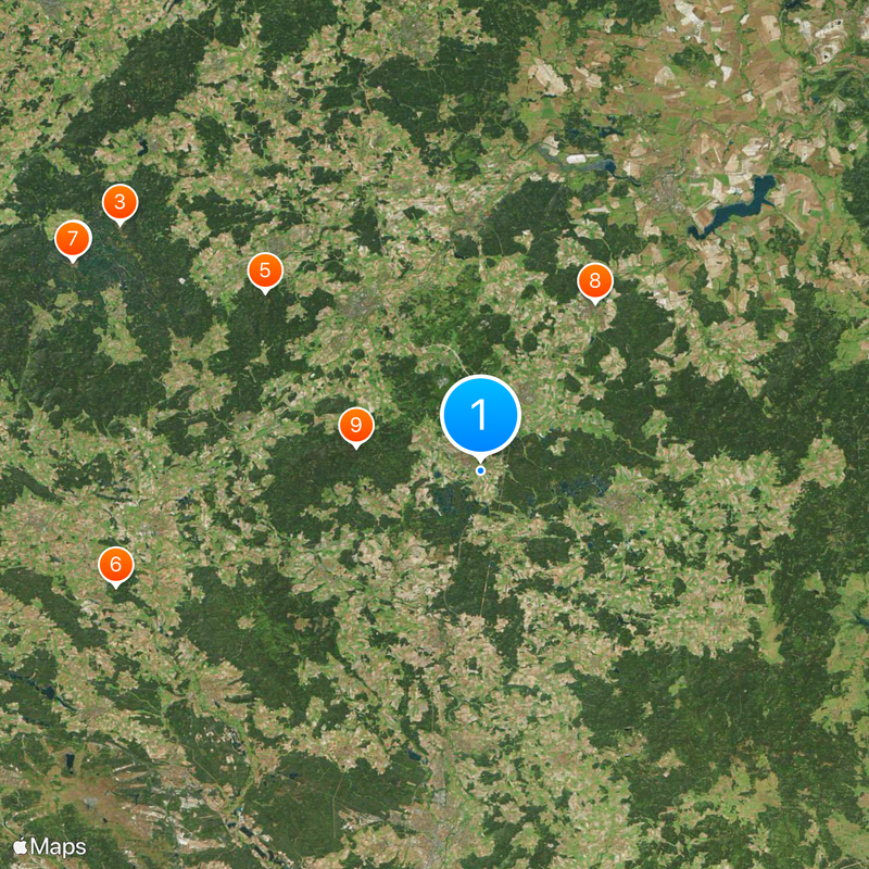 Circondario di Tirschenreuth Mappa