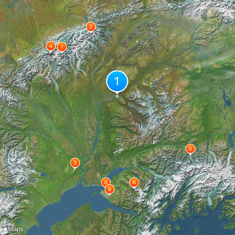 Borough de Matanuska–Susitna Mapa