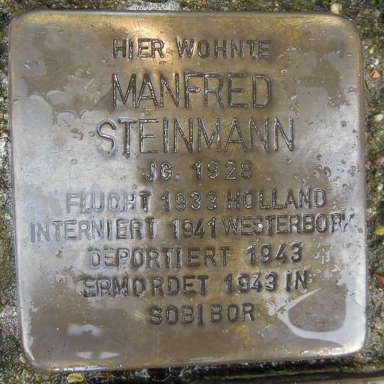 Stolperstein en memoria de Manfred Steinmann