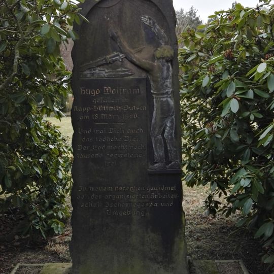 Gedenkstein für Hugo Wolfram