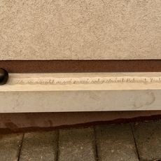 Plaque of Bohumil Hrabal