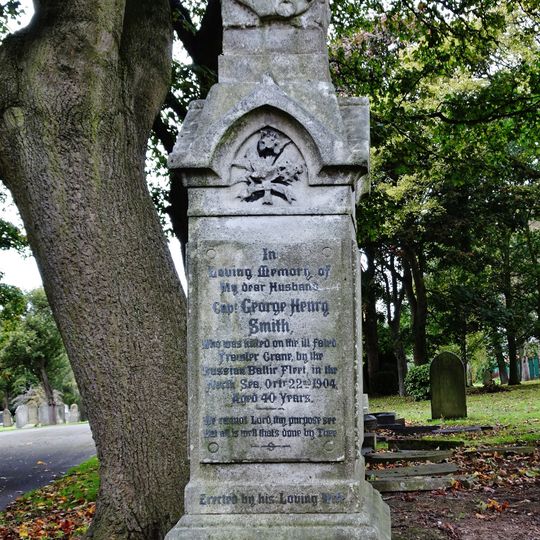 Memorial To Captain George Henry Smith, Hull Western Cemetery