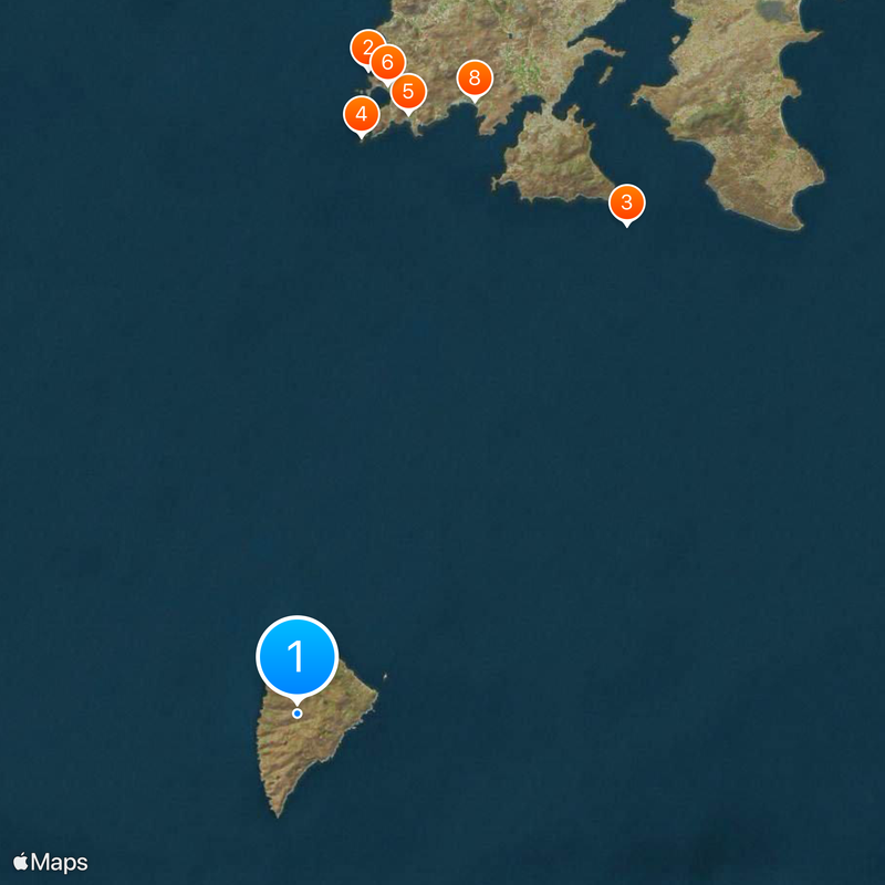 Agios Efstratios Map