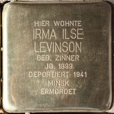 Stolperstein dedicated to Irma Ilse Levinson