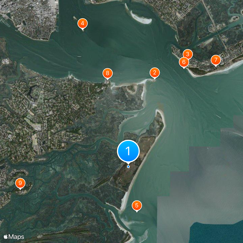 Morris Island Map