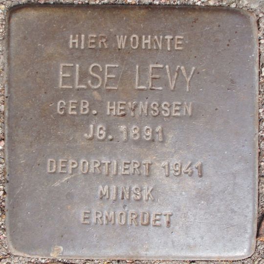 Stolperstein dedicated to Else Levy