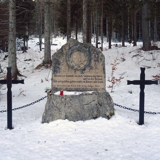 Lapide commemorativa al 59esimo reggimento austriaco Rainier-Salzburg