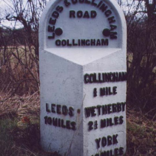 Milestone, Leeds Road, W end of Collingham