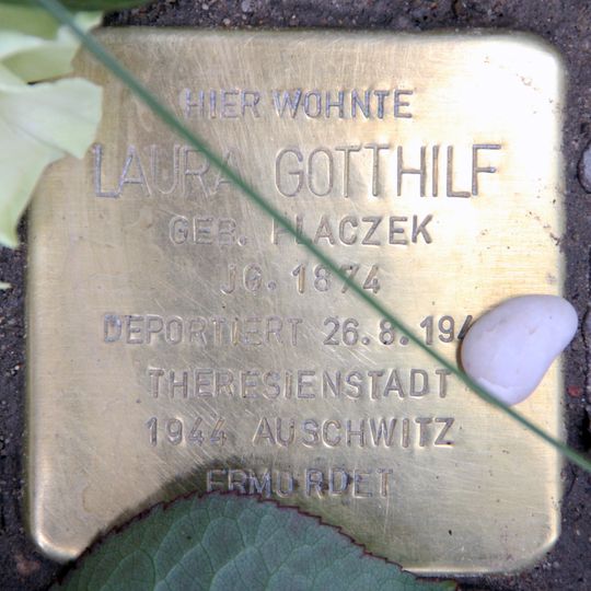 Stolperstein dedicated to Laura Gotthilf