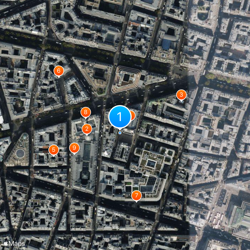 Opéra-Comique Kaart