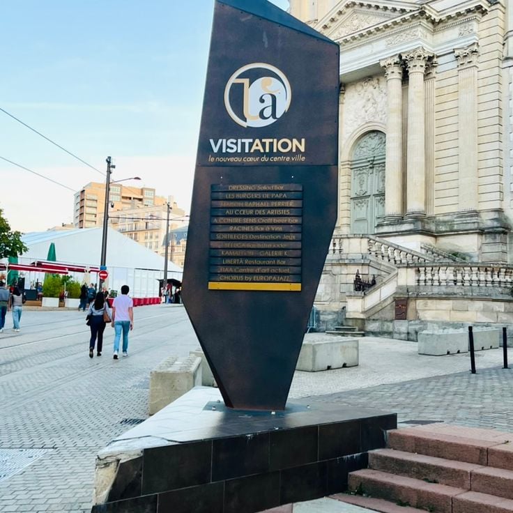 Totem informatif quartier de La Visitation