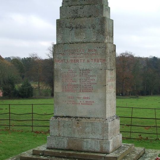Polstead War Memorial at St Marys Church
