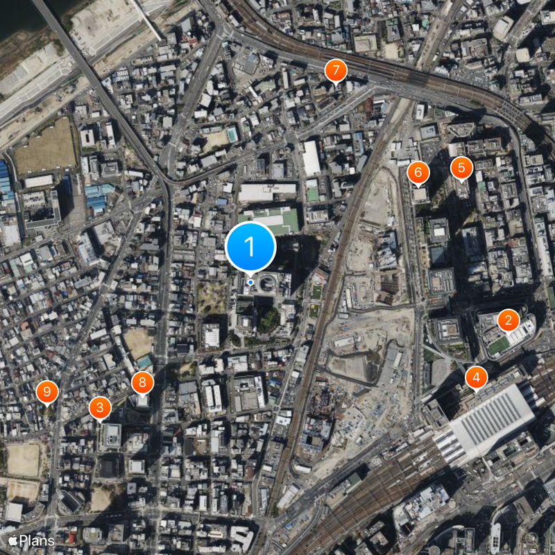 Umeda Sky Building Carte