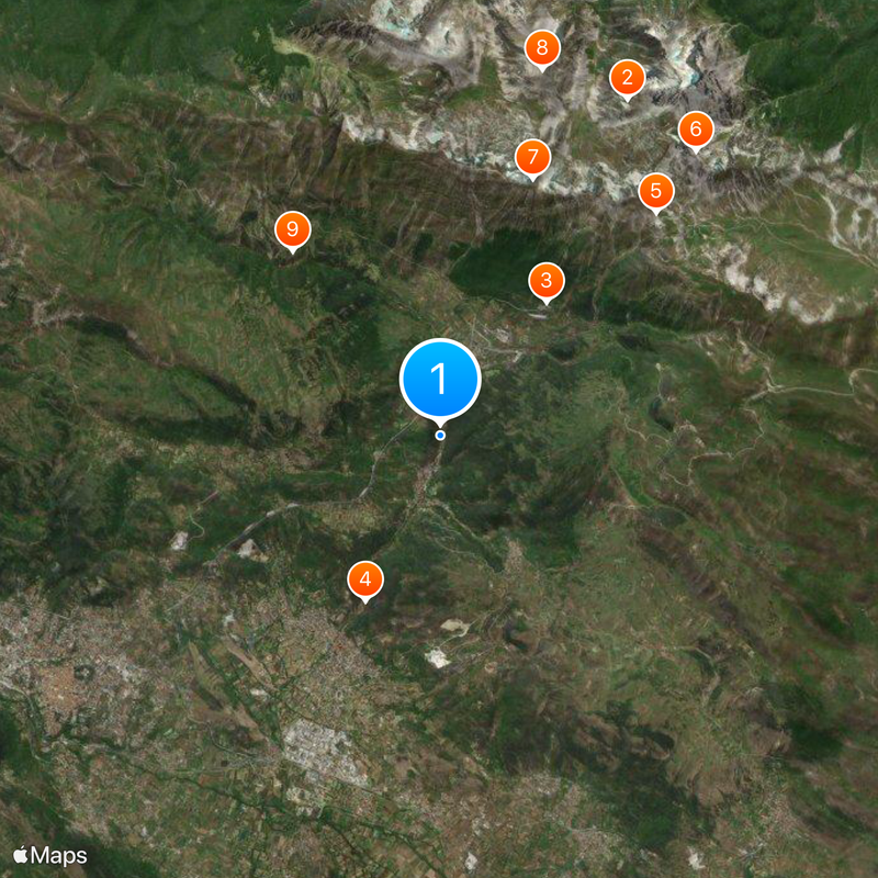 Central Apennines Map