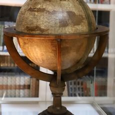 Mercator globe of the Earth in the Reading Room of the Biblioteca Roncioniana