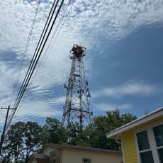 Moonlight towers in Austin, Texas
