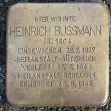 Stolperstein en memoria de Heinrich Bussmann